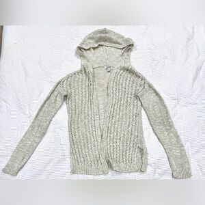 Arizona Jean Company Cream Cardigan with Hood